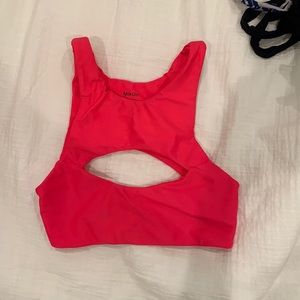 mikoh neon pink top small
